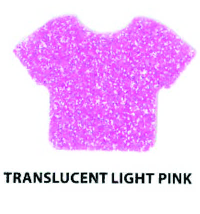 Siser Glitter Trans Light Pink 12"x20" Sheet